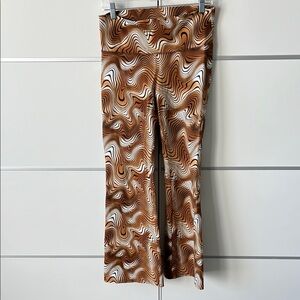 Fun and Funky Brown and White Patterned Pants